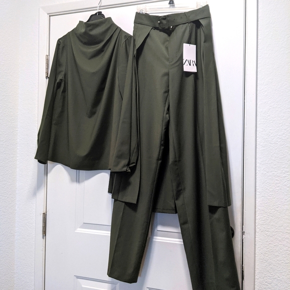 Zara WOMANS Top & Pant 2 Pc Set - Picture 6 of 6